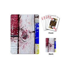 Abstract Art Of Grunge Wood Playing Cards (mini)  by FunnyCow