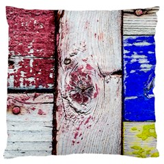 Abstract Art Of Grunge Wood Large Cushion Case (two Sides) by FunnyCow