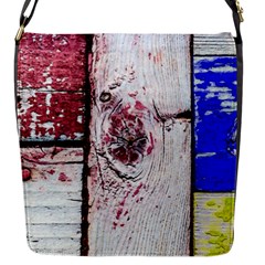 Abstract Art Of Grunge Wood Flap Messenger Bag (s) by FunnyCow