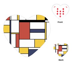 Neoplasticism Style Art Playing Cards (heart)  by FunnyCow