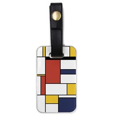 Neoplasticism Style Art Luggage Tags (one Side)  by FunnyCow