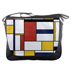 Neoplasticism Style Art Messenger Bags by FunnyCow