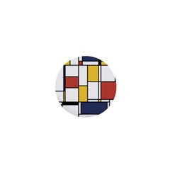 De Stijl Abstract Art 1  Mini Buttons by FunnyCow