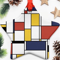 De Stijl Abstract Art Ornament (star) by FunnyCow