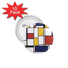 De Stijl Abstract Art 1 75  Buttons (10 Pack) by FunnyCow