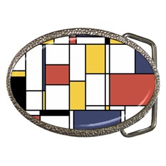 De Stijl Abstract Art Belt Buckles by FunnyCow