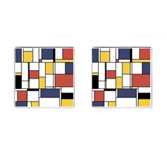 De Stijl Abstract Art Cufflinks (square) by FunnyCow