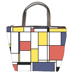 De Stijl Abstract Art Bucket Bags by FunnyCow