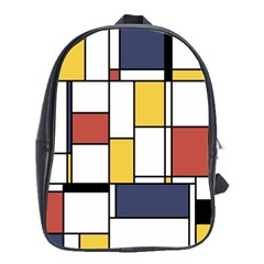 De Stijl Abstract Art School Bag (large) by FunnyCow