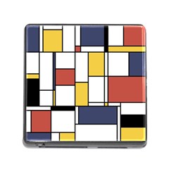 De Stijl Abstract Art Memory Card Reader (square 5 Slot) by FunnyCow