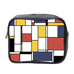 De Stijl Abstract Art Mini Toiletries Bag 2-side by FunnyCow