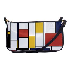 De Stijl Abstract Art Shoulder Clutch Bags by FunnyCow