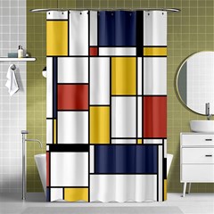 De Stijl Abstract Art Shower Curtain 48  X 72  (small)  by FunnyCow