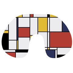 De Stijl Abstract Art Travel Neck Pillows by FunnyCow