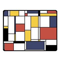 De Stijl Abstract Art Double Sided Fleece Blanket (small)  by FunnyCow