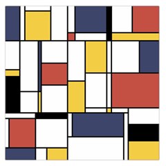 De Stijl Abstract Art Large Satin Scarf (square) by FunnyCow