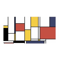 De Stijl Abstract Art Satin Wrap by FunnyCow