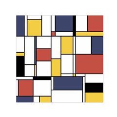 De Stijl Abstract Art Small Satin Scarf (square) by FunnyCow