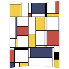 De Stijl Abstract Art Back Support Cushion by FunnyCow