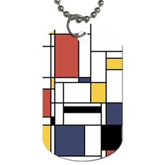 Abstract Art Of Avant Garde Dog Tag (one Side) by FunnyCow