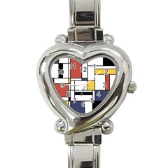 Abstract Art Of Avant Garde Heart Italian Charm Watch by FunnyCow