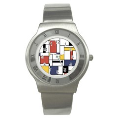 Abstract Art Of Avant Garde Stainless Steel Watch by FunnyCow