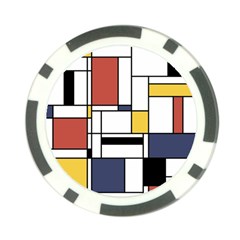 Abstract Art Of Avant Garde Poker Chip Card Guard by FunnyCow