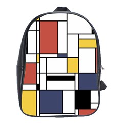 Abstract Art Of Avant Garde School Bag (large) by FunnyCow