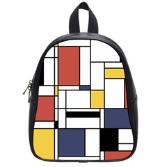 Abstract Art Of Avant Garde School Bag (small) by FunnyCow