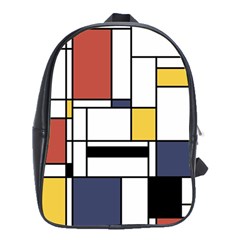 Abstract Art Of Avant Garde School Bag (xl) by FunnyCow