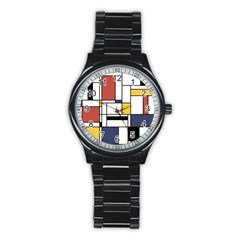 Abstract Art Of Avant Garde Stainless Steel Round Watch by FunnyCow