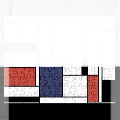 Neoplasticism Abstract Art Rectangular Jigsaw Puzzl by FunnyCow