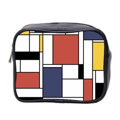 Neoplasticism Abstract Art Mini Toiletries Bag 2-side by FunnyCow