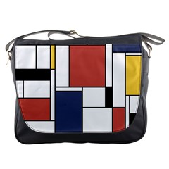 Neoplasticism Abstract Art Messenger Bags by FunnyCow