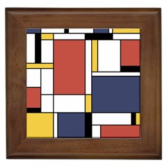 Abstract Art Of De Stijl Framed Tiles by FunnyCow