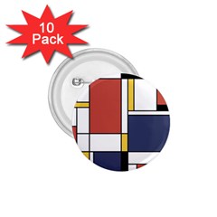 Abstract Art Of De Stijl 1 75  Buttons (10 Pack) by FunnyCow