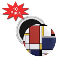 Abstract Art Of De Stijl 1 75  Magnets (10 Pack)  by FunnyCow