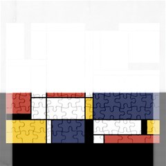 Abstract Art Of De Stijl Rectangular Jigsaw Puzzl by FunnyCow