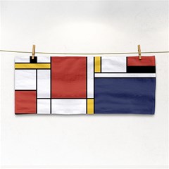 Abstract Art Of De Stijl Hand Towel by FunnyCow