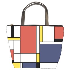 Abstract Art Of De Stijl Bucket Bags by FunnyCow