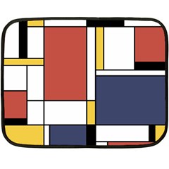 Abstract Art Of De Stijl Fleece Blanket (mini) by FunnyCow