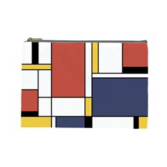 Abstract Art Of De Stijl Cosmetic Bag (large) by FunnyCow