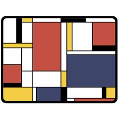 Abstract Art Of De Stijl Fleece Blanket (large)  by FunnyCow