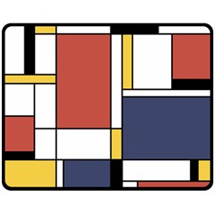 Abstract Art Of De Stijl Fleece Blanket (medium)  by FunnyCow