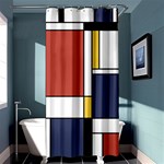 Abstract Art Of De Stijl Shower Curtain 36  x 72  (Stall)  Curtain(36 X72 ) - 33.26 x66.24  Curtain(36 X72 )