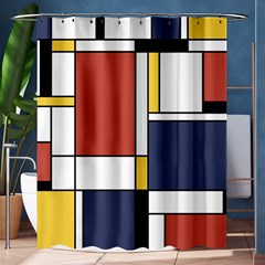 Abstract Art Of De Stijl Shower Curtain 60  X 72  (medium)  by FunnyCow