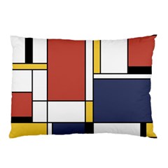 Abstract Art Of De Stijl Pillow Case (two Sides) by FunnyCow