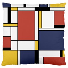 Abstract Art Of De Stijl Large Cushion Case (two Sides) by FunnyCow