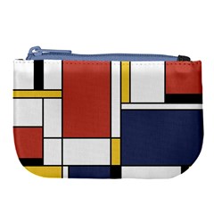 Abstract Art Of De Stijl Large Coin Purse by FunnyCow