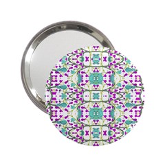 Colorful Modern Floral Baroque Pattern 7500 2 25  Handbag Mirrors by dflcprints